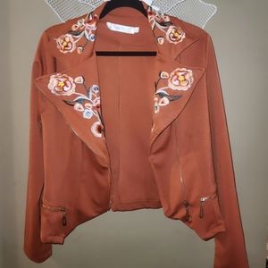 Beautiful embroidery Jacket. Size Small